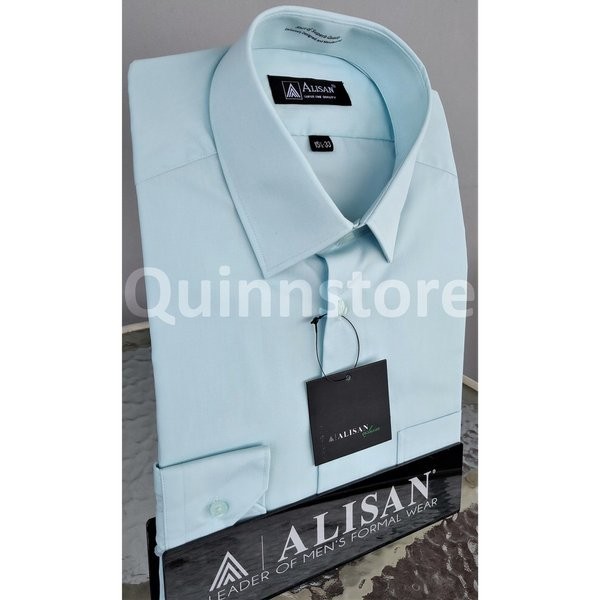 ALISAN ORIGINAL KEMEJA POLOS LENGAN PANJANG - REGULER - HIJAU -1 - H-1