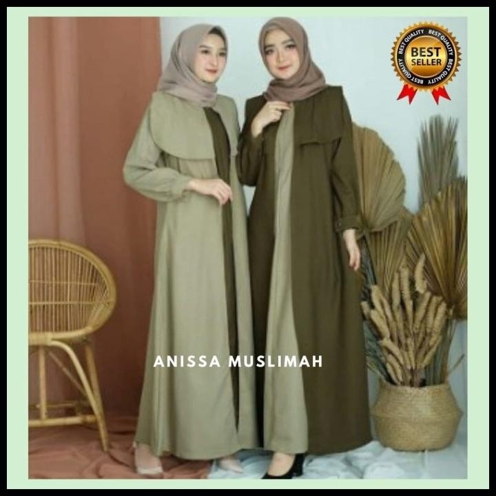 DISKON) GAMIS Malova Dress Dress size ready s m l xl GAMIS BUSUI GAMIS SYARI Silahkan diorder