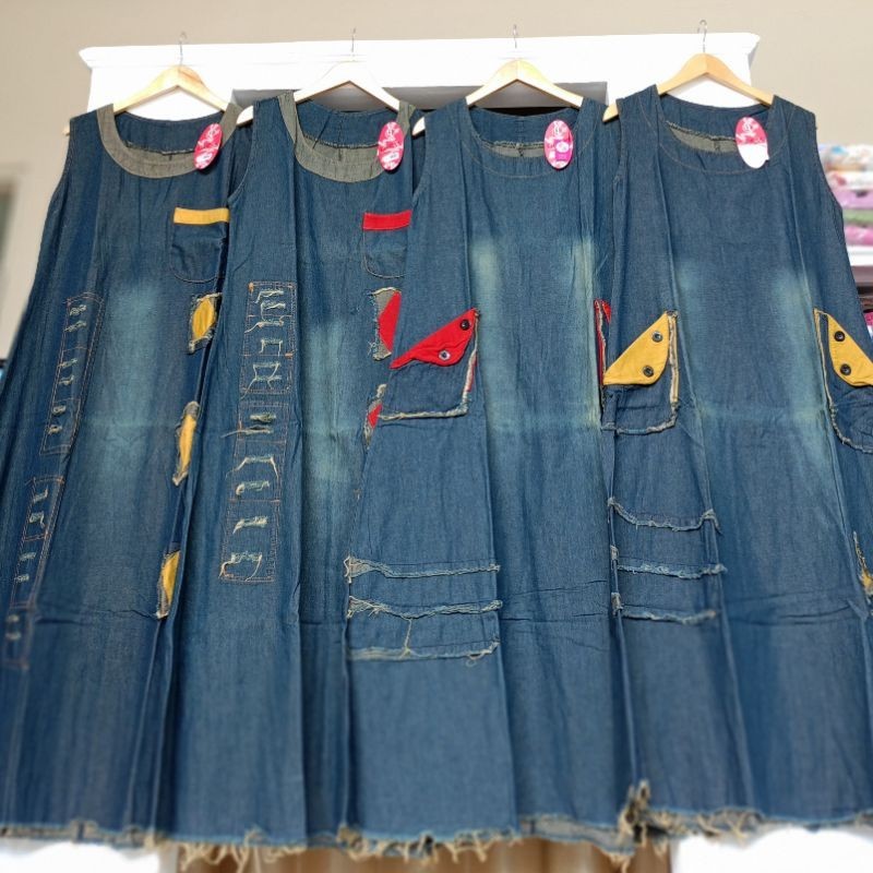 Overall Jeans wanita dewasa Original Non inner by Gress