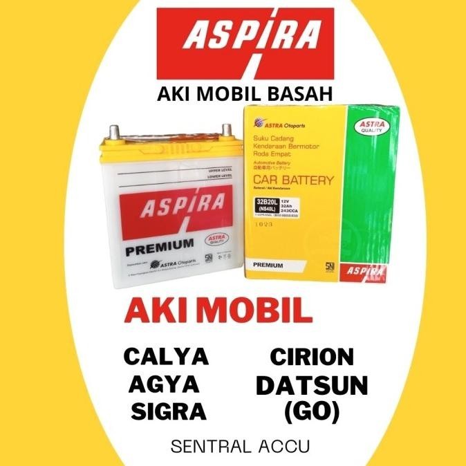 AKI MOBIL CALYA SIGRA AYLA ASTRA  ORI ASPIRA AKI BASAH KUALITAS BAGUS