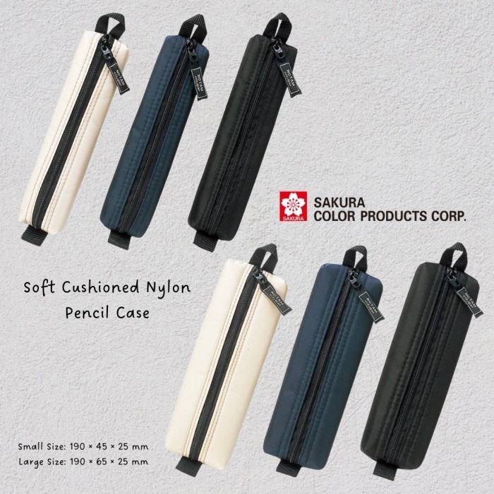 

SAKURA CRAYPAS NOTAM NYLON PENCIL CASE KOTAK PENSIL SLIM STORAGE POUCH