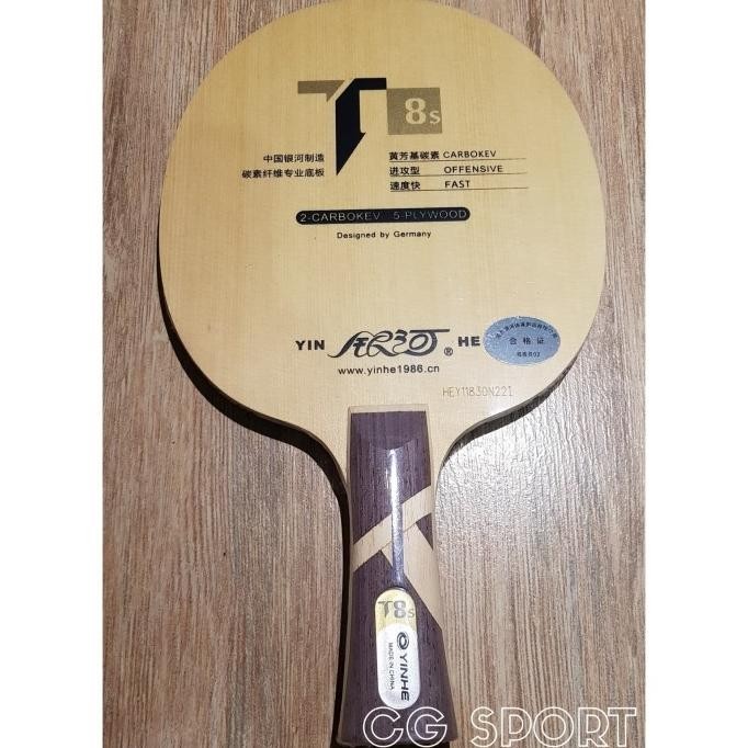 Kayu Pingpong Yinhe T-8s Carbon Kevlar Blade T8s