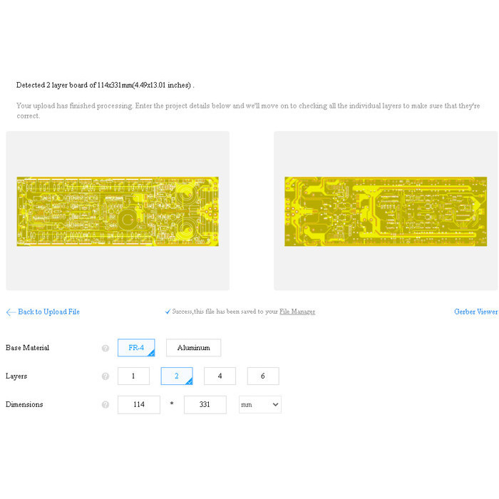 Pcb Power Ampli Class Td Ms9000 - Nx14000 Double Layer Original By Ms