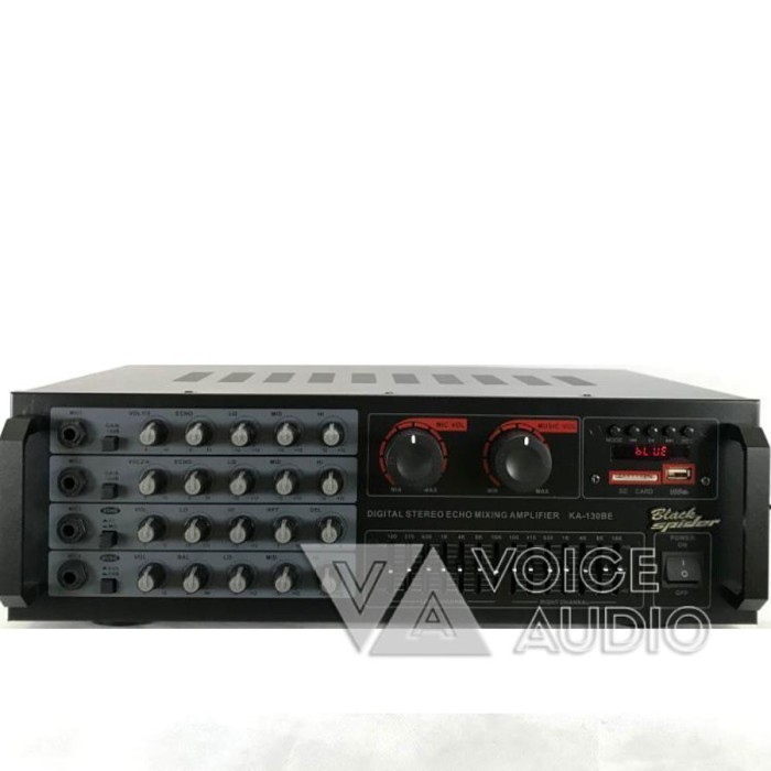 Jaminan Asli Power Amplifier Black Spider Ka 130 Be Mixer Ampli