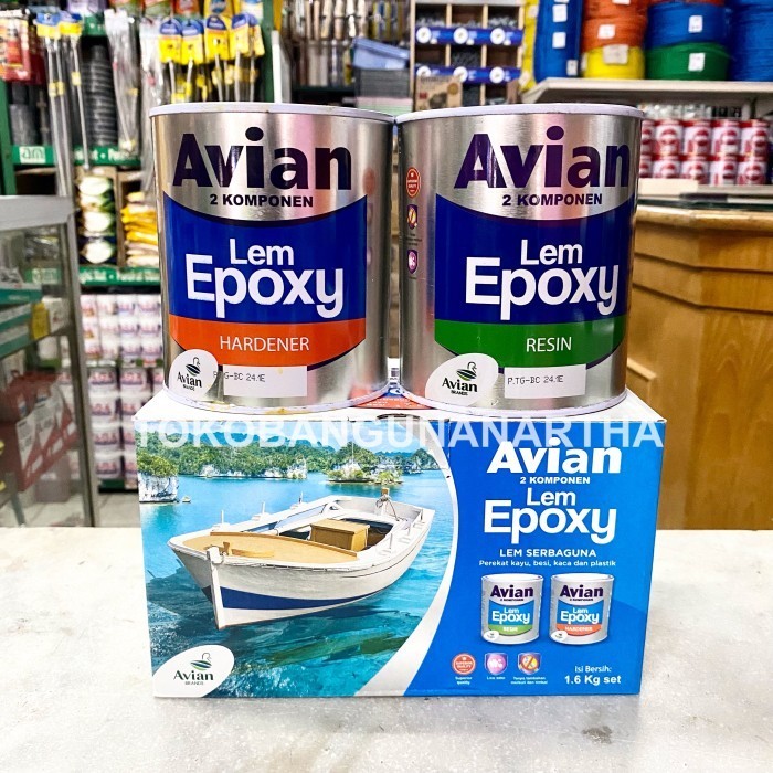 

Avian Lem Epoxy 1,6 KG / Lem Kayu / Besi / Logam / Kaca /Lem Serbaguna