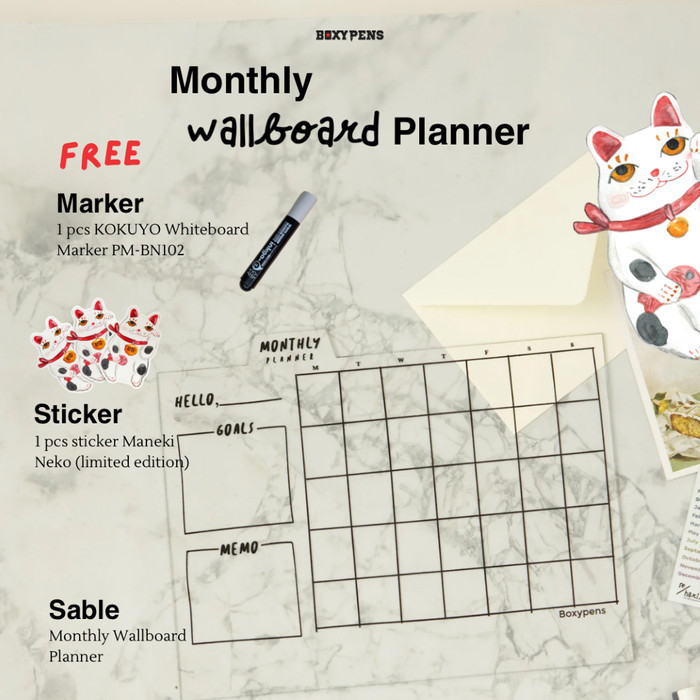 

Acrylic Package Monthly Wallboard BRG BARU