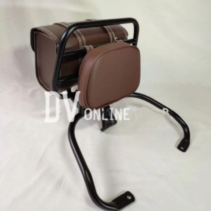Backrack / Sandaran Jok / Tas Vespa Primavera Sprint Lx S125/150 & Gts