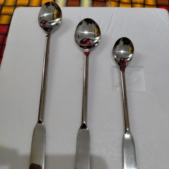 Spatula Lab. Spatula Stainless Steel. Besar. 15 Cm. Usbe