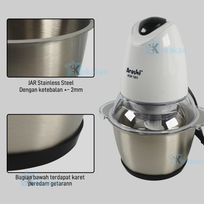 Arashi Food Chopper Food Processor Blender Chopper Acm