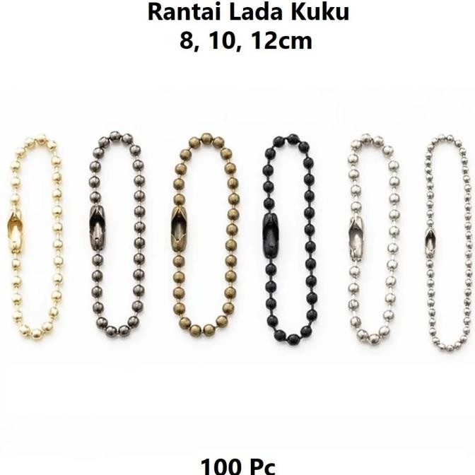 

Terbaru Tali Hangtag Rantai Hitam Label Tag Gantungan Biji Lada Isi 100 Pcs