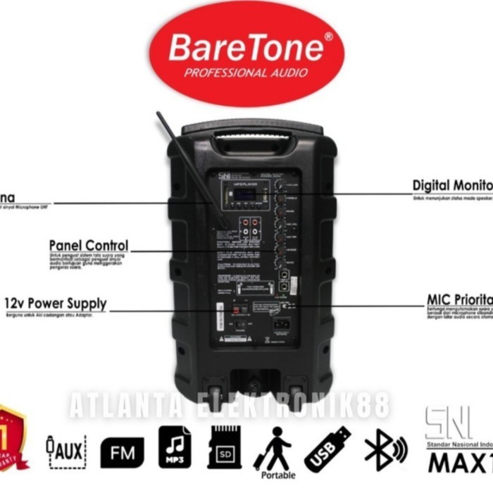 Speaker Portable Baretone Max10H Baretone Max 10 H