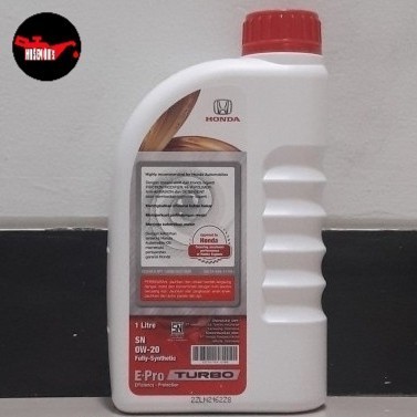 Oli Honda Epro Turbo 0W20/0W-20 Api Sn Genuine (1L)