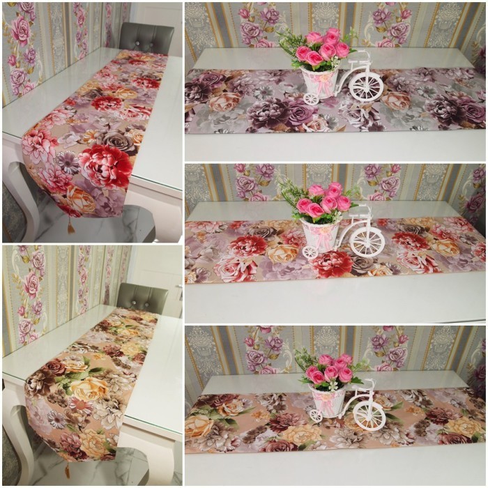 Taplak Meja Makan Panjang Minimalis Modern /Taplak Meja Panjang Shabby