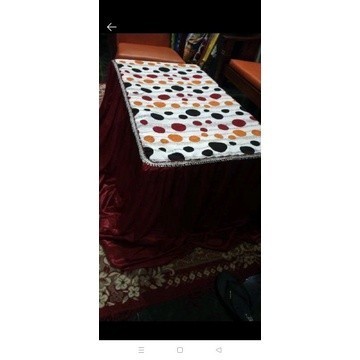 Taplak Meja Tamu Rempel Oval