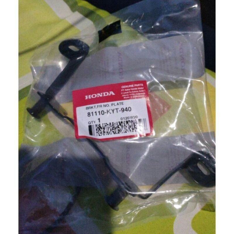 Dudukan Plat Breket plat nomor (Bracket FR Number Plate) – Scoopy, Scoopy FI, Scoopy eSP