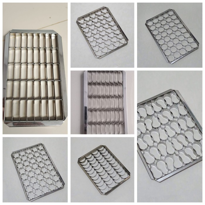 

KP462 cetakan castengel cookies, cetakan kue kering bahan stainles 40 lubang PROMO