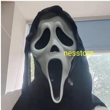 BDC Topeng Masker Scream Skull Tengkorak Teriak Hantu Seram Haloween Cosplay Kostum TERLARIS