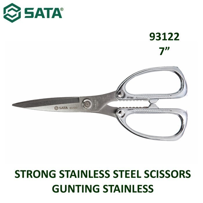 

Gunting Stainless 93122 - Strong Stainless Steel Scissors Sata Tools