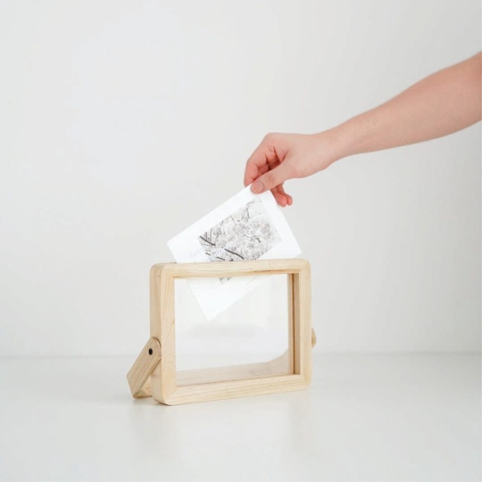 Wooden Photo Frame Aesthetic / Bingkai Foto Meja Kayu Nordic Simple