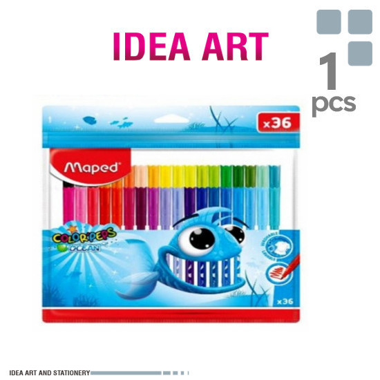 

Spidol Gambar Anak 36 Warna Maped Color Peps Ocean Washable -Anza Wahda