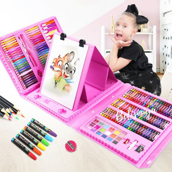 

New Super Mega Art Set 208 Pcs Crayonset Drawing Anak 208 Pcs -Anza Wahda