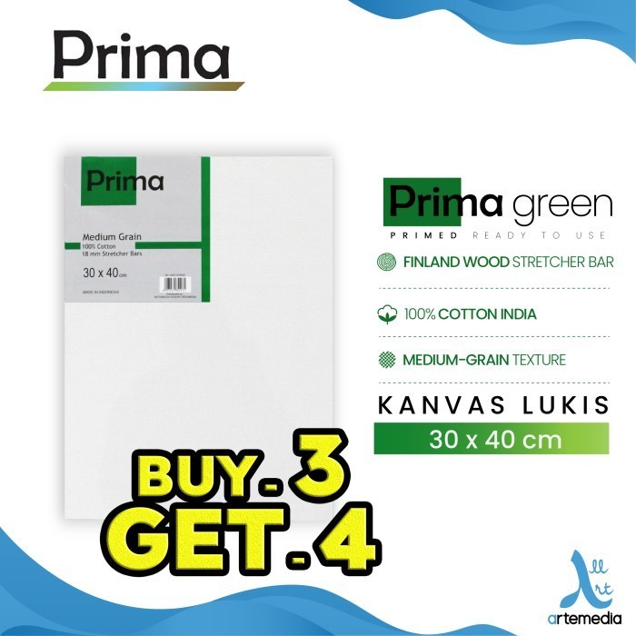 

Kanvas Lukis Prima Green 30X40Cm Cotton Canvas -Anza Wahda