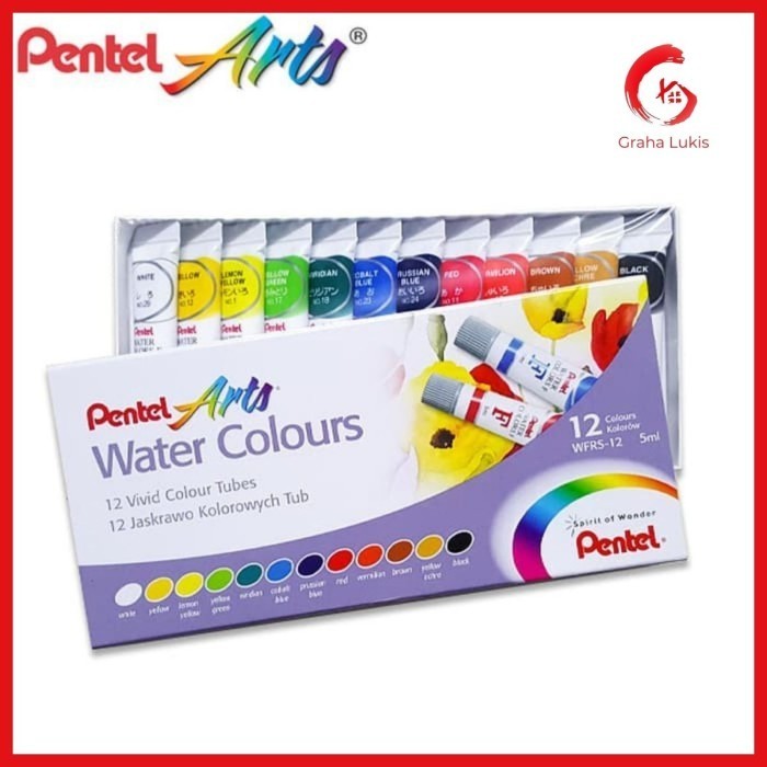 

Pentel Water Colour Set 12 Cat Air Pentel 12 Warna -Anza Wahda