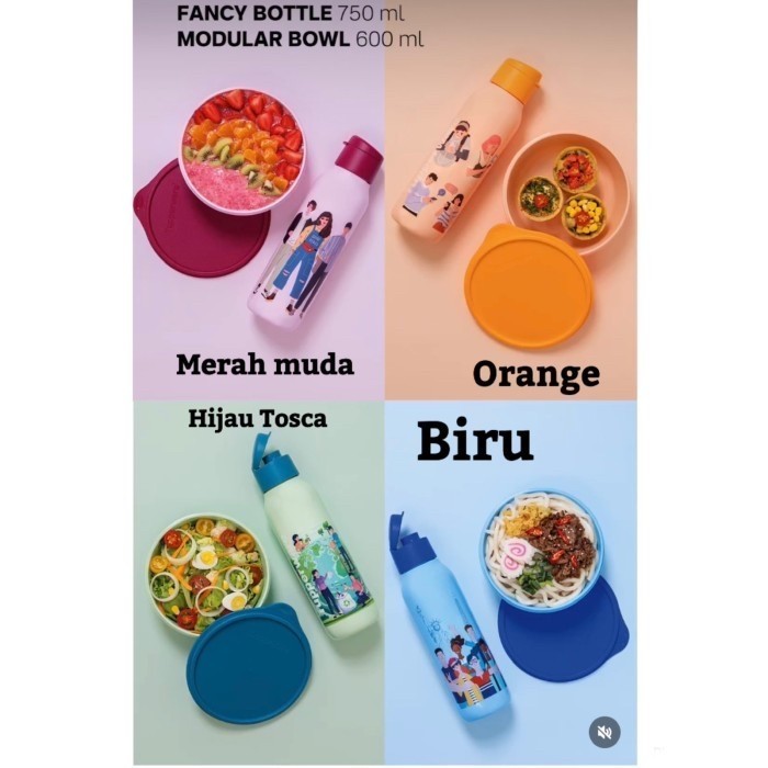 Botol Minum Motif Fancy 750 Ml Tupperware