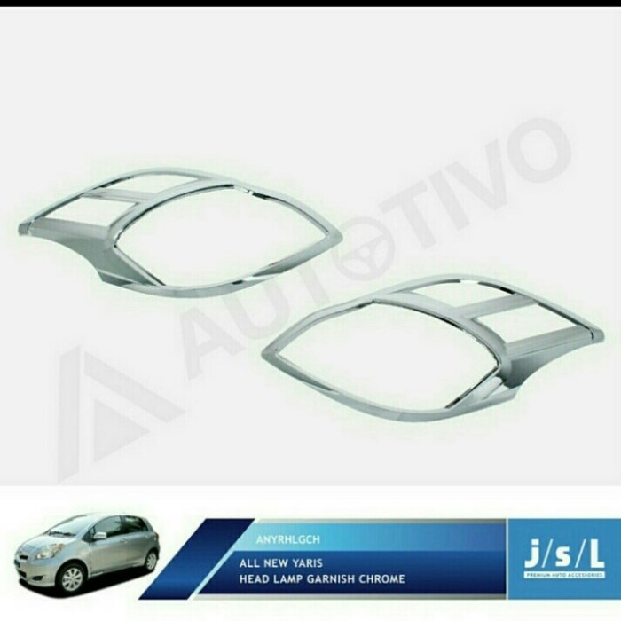 Garnish List Cover Lampu Depan Toyota Yaris 2005-2011