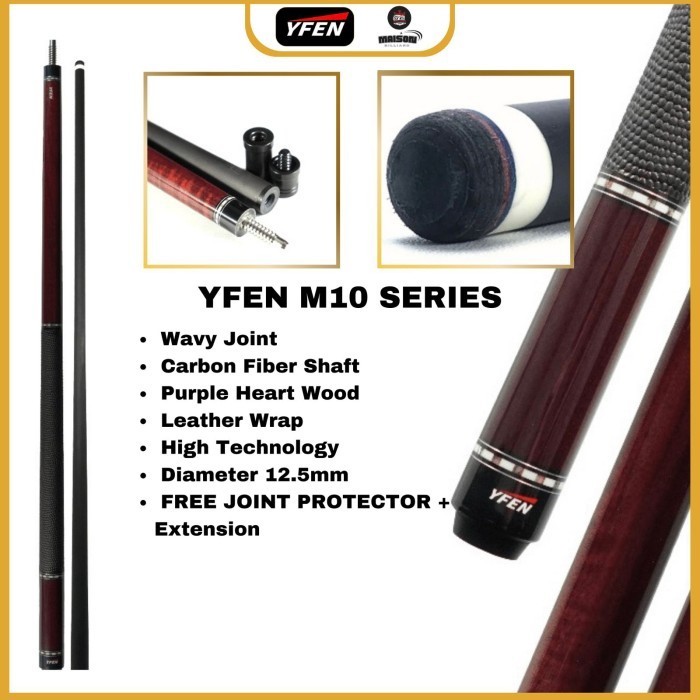 Stick billiard Yfen m10 - yfen m10 carbon shaft