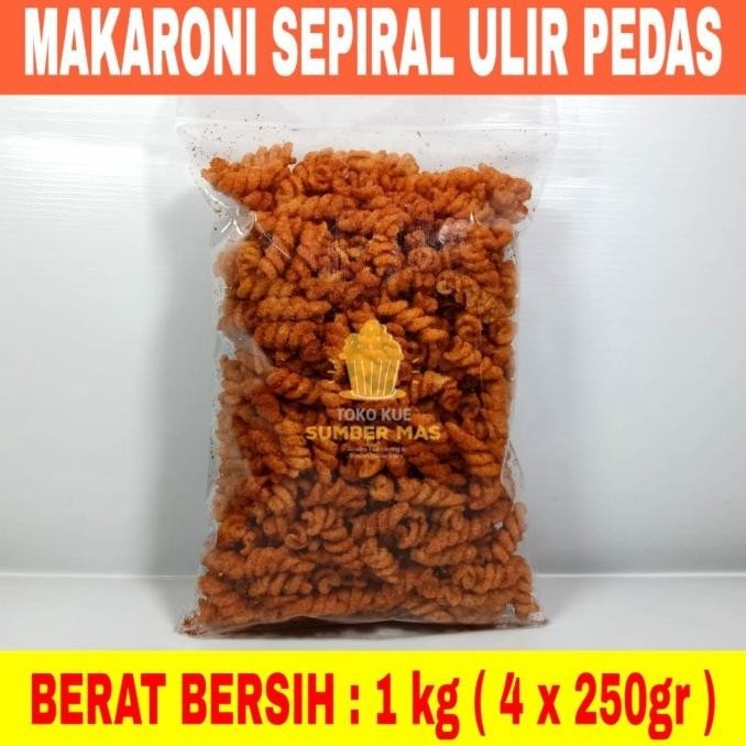 

NEW PRODUK MAKARONI SPIRAL RASA PEDES BERAT BERSIH 1 KG !!!!!