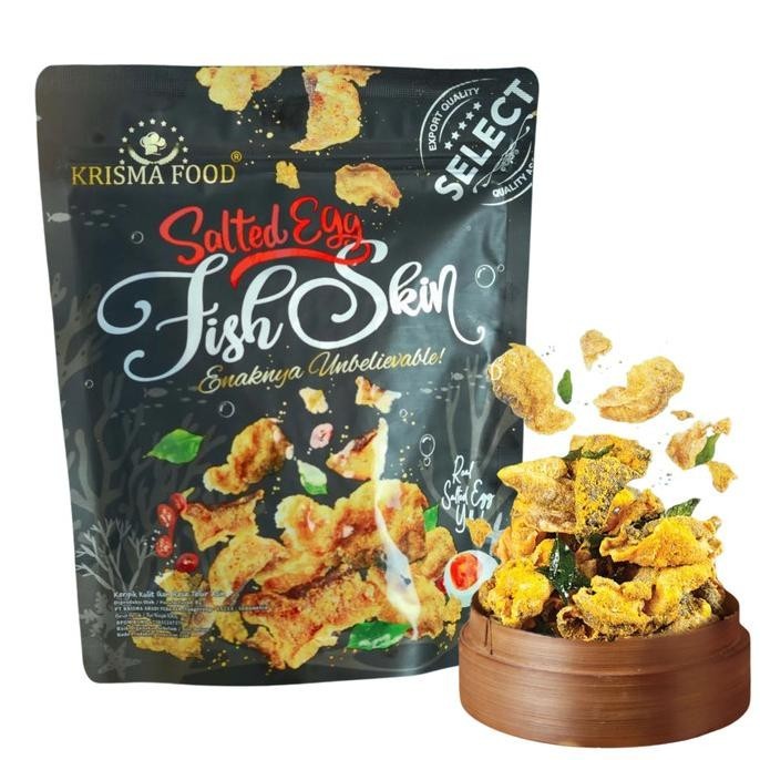 

BIG SALE KERIPIK KULIT IKAN PATIN TELUR ASIN SALTED EGG FISH MERK KRISMA FOOD !!!!!