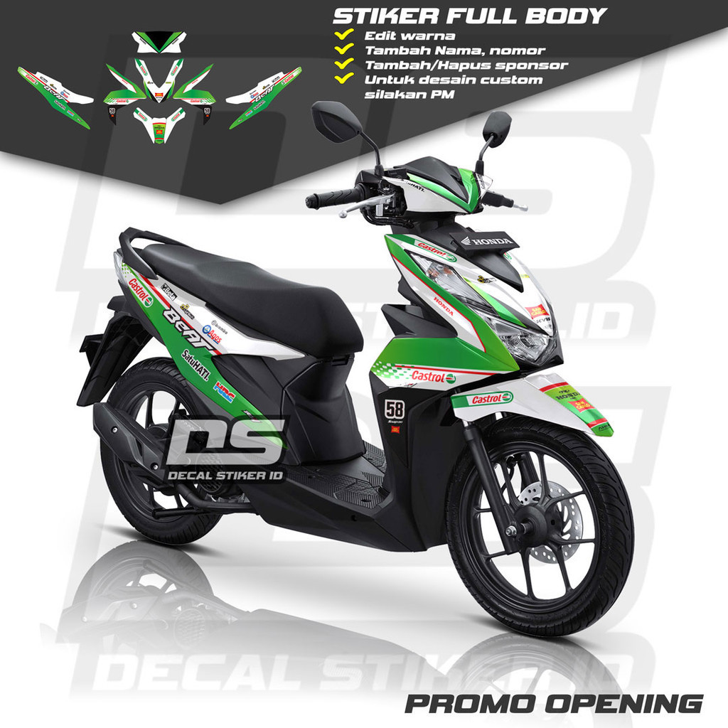 Decal Beat Deluxe Full Body Keren Stiker Beat New Full Body Keren Striping Beat New Terbaru Decal Be
