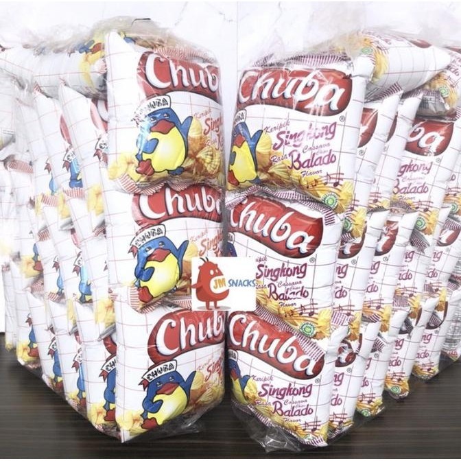 

READY STOCK [GROSIR!!] KERIPIK CHUBA 1 BAL ISI 5 PAK X 20 PCS - KERIPIK SINGKONG G !!!!!