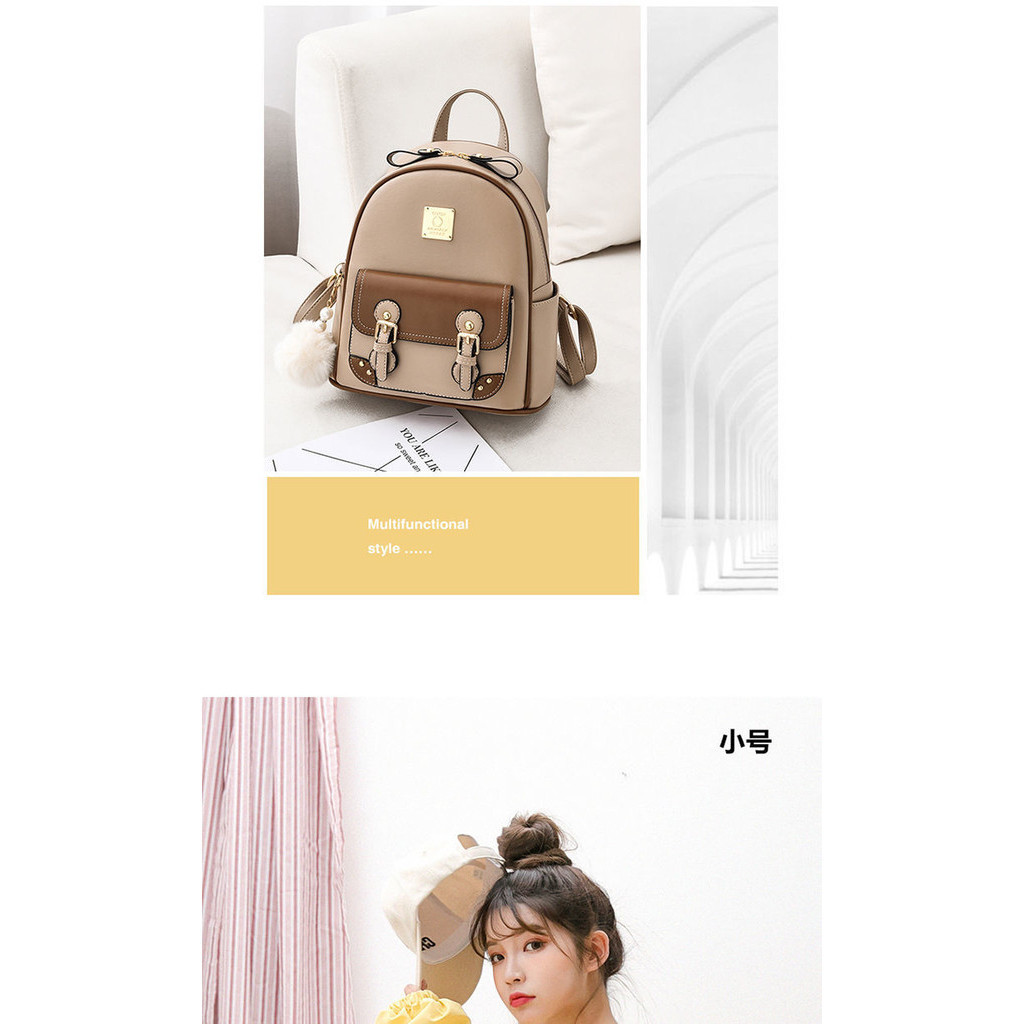 Tas Ransel Kecil Wanita, Ransel Kepribadian Gaya Korea Baru