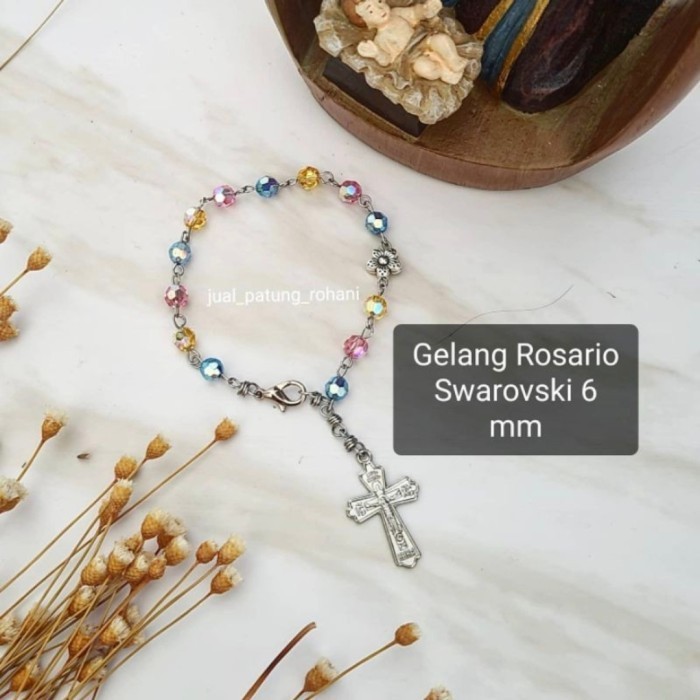 Aba Gelang Rosario Kristal Swarovski 6 Mm