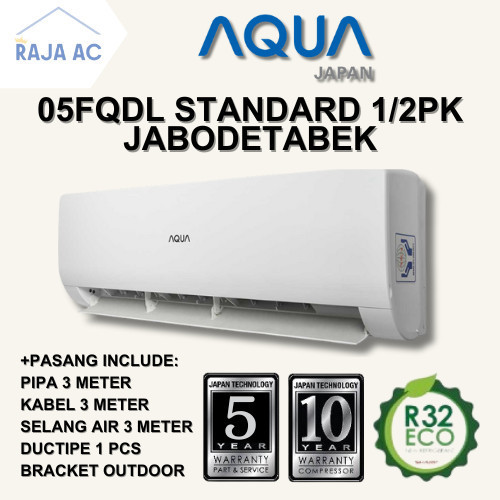 Ready AC Aqua 1/2 PK Standard Free Pasang + Aksesoris
