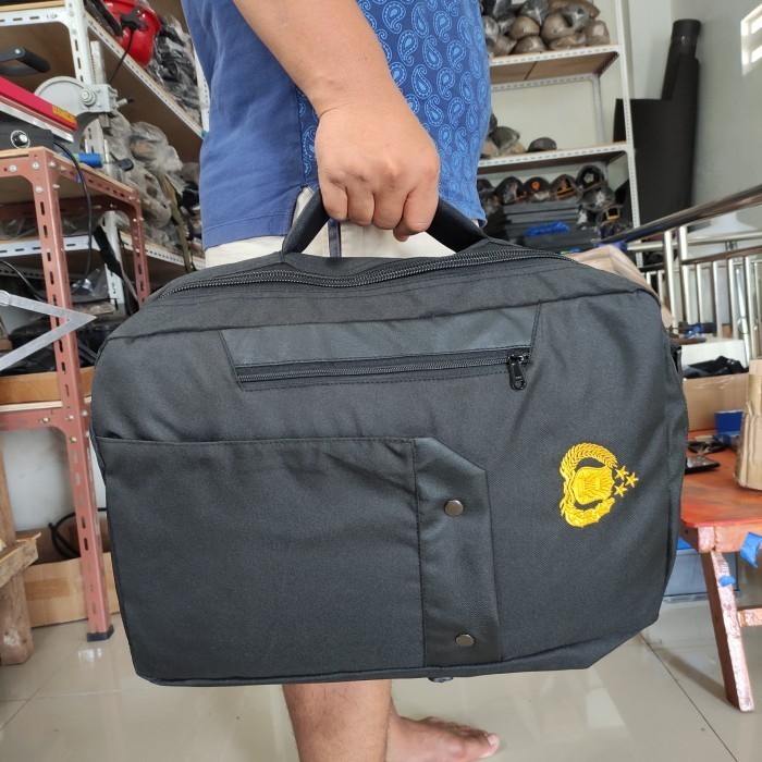 Giov Tas Ransel Selempang Jinjing Polisi Jatah Polri