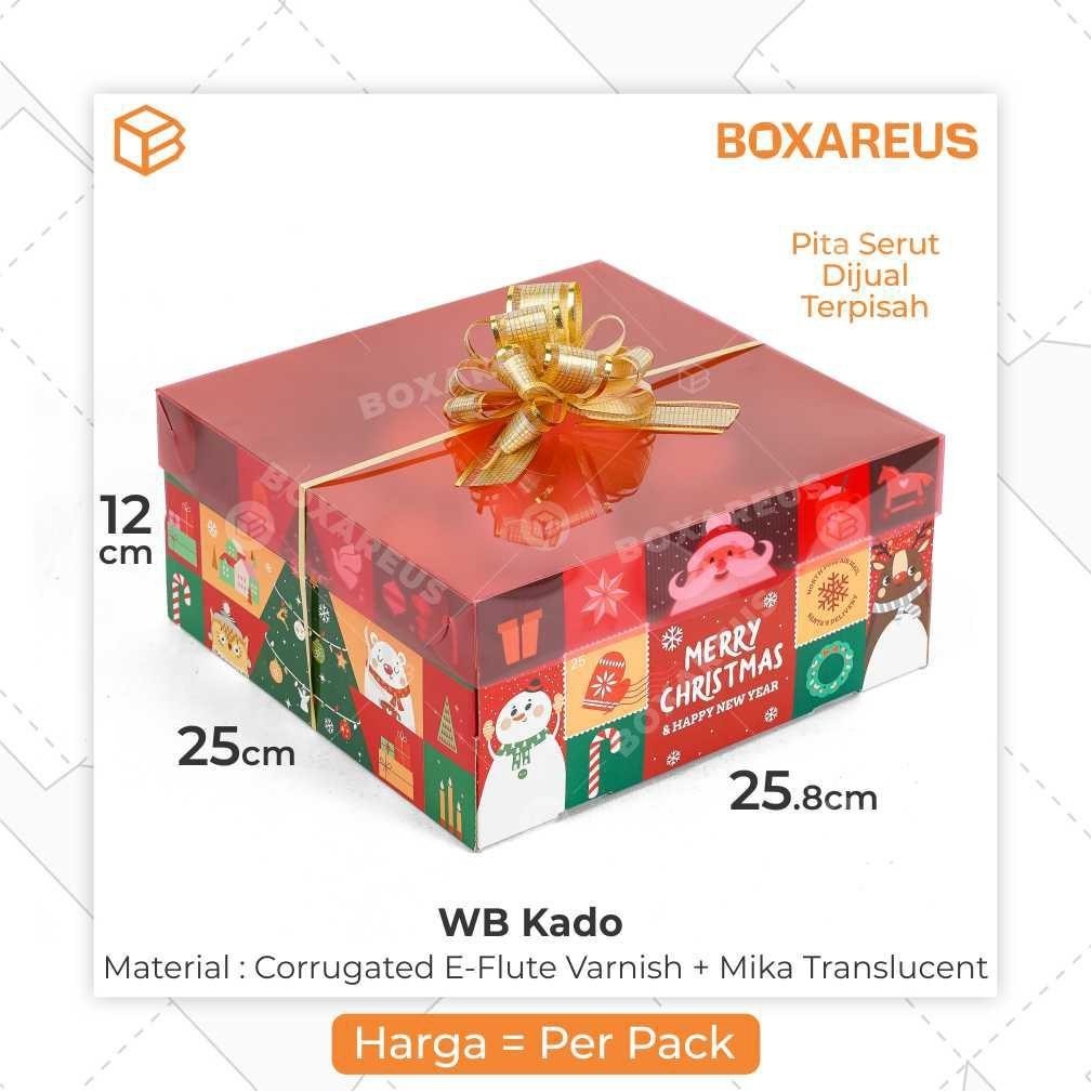 

Box Mika Hadiah Natal Dus Kotak Kue Packaging Cake Christmas | WB KADO