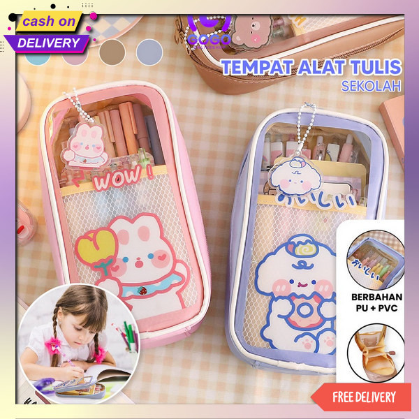 

Aesthetic Tempat Pengsil Tk Sd Smp Pouch Korean Style Bahan Premium Kotakk Terbaru 2024 Dosgrip Desgrip Kotak Dus Grib Murah Remaja Model Pencil Kapasitas Besar Multifungsi Temoat Pencil Ansk Pancil Case Dusgrib Kotak Pe Gogo-A61 Tempat Pensil Anak Transp