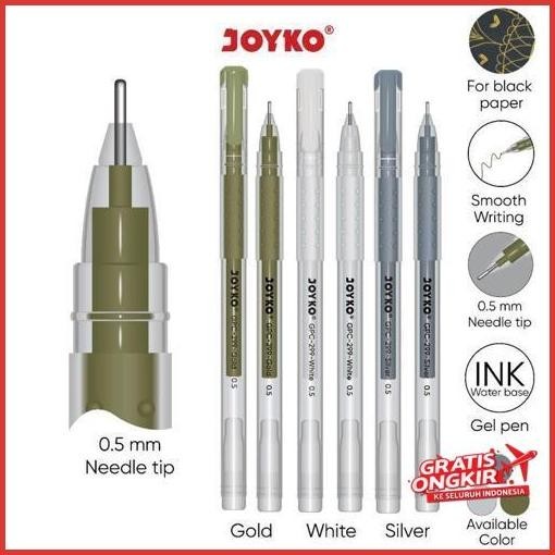 

Original Color Gel Pen Pulpen Pena Joyko Gpc-299 Premium Color 0.5 Mm Jaminan Quality