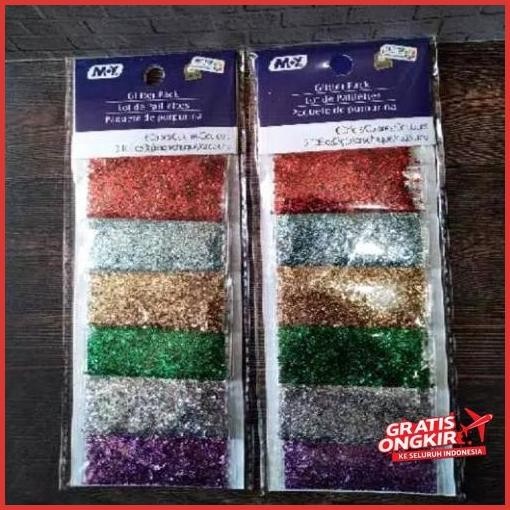 

Cod Gliter Bubuk Warna Warni Ada 6Warna (1Pack) Stock Terbatas