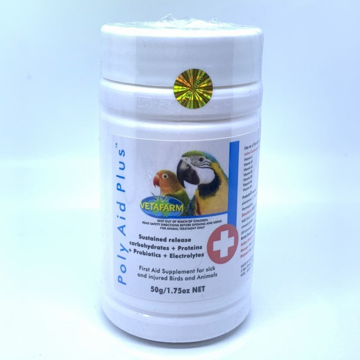 Vetafarm Poly Aid Plus Obat Burung Sakit Baby Lolohan Parrot Vetafarm