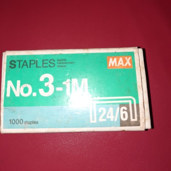 

Terbatas Isi Staples No 3 24/6 Max Ready Stock