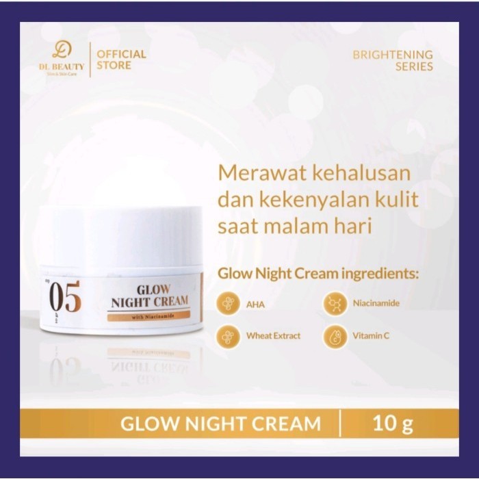 Dl Slim & Skin Care Glow Night Cream Glowing Cream Krim Malam Bpom