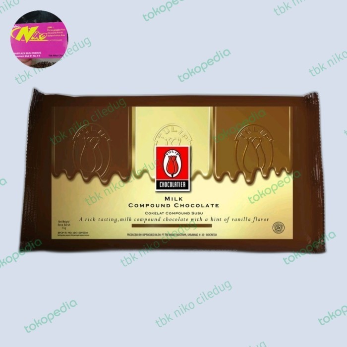 

Ready tulip compound chocolate milk 1kg khusus grab dan gojek
