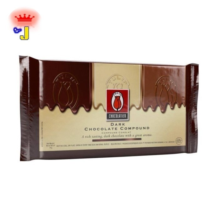 

Ready TULIP Dark Coumpound choco 1kg( Premium)