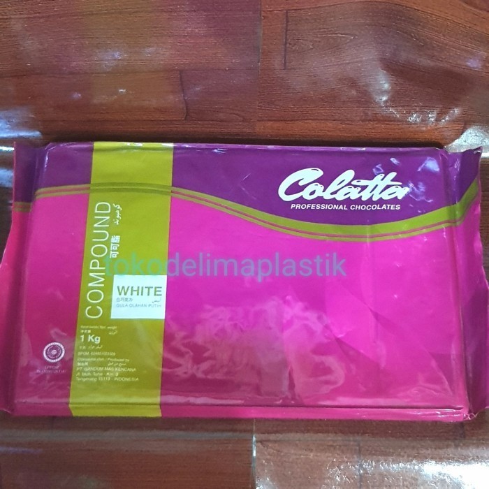 

Ready Colatta White Chocolate Compound / Coklat Putih Blok Batang 1kg