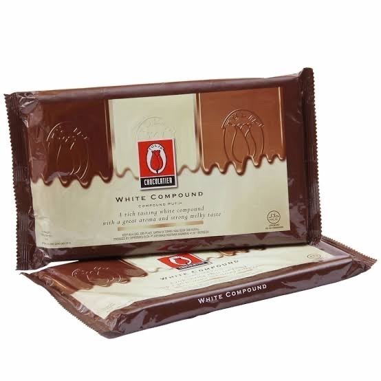 

Ready tulip white compound 1 kg cokelat putih