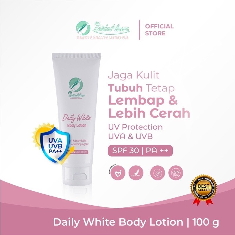 Daily White Body Lotion | Keisha Almera Skincare